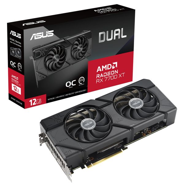 ASUS DUAL AMD Radeon RX 7700 XT OC Edition 12GB GDDR6