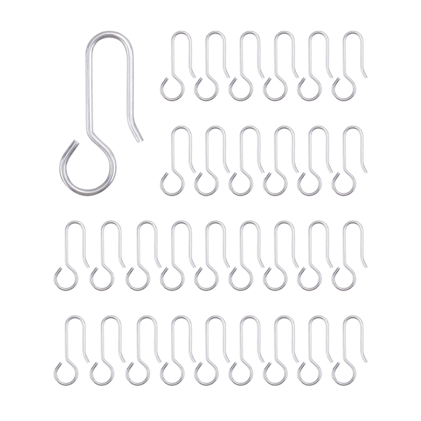 120 Piece Metal Curtain Track Hooks S Shaped Small Curtain Hooks Steel