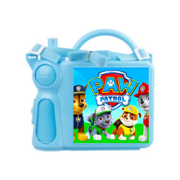 Kids Paw Patrol Blue Plastic Lunch Box and Water Bottle