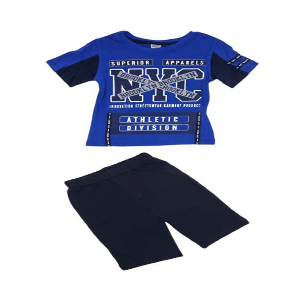 Little People Shop - Dark Blue T-shirt and Short Set