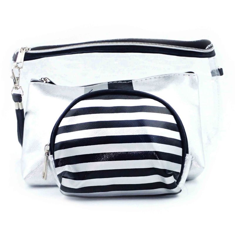 Ladies Toiletry Bag Black & Silver 3 Pack Buy Online in South Africa