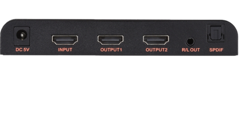PowerTech 4K@60Hz Metal 2 Port HDMI Splitter