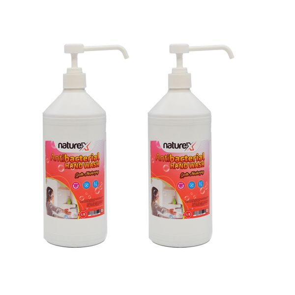 Naturex Antibacterial ph-Balanced Original Liquid Handwash 1L x 2