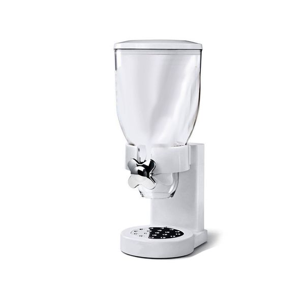 Dry Food Dispenser Cereal Container Storage Set (White)