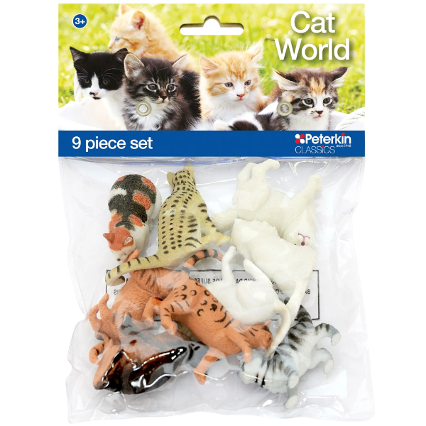 Assorted Cats in a Set 9 pieces