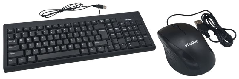 VogDuo USB Wired Keyboard &amp; Mouse Combo
