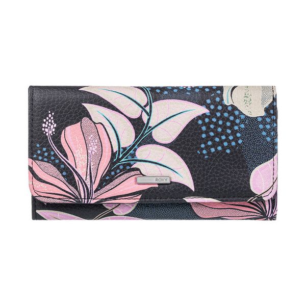 Roxy Womens Hazy Daze Wallet - Anthracite Sunny Floral Swim
