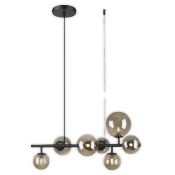 Brightstar PEN471/7 Matt Black Pendant Light
