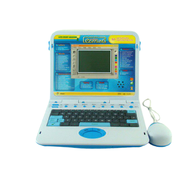 Children Intelligent Learning laptop with a mouse - Blue
