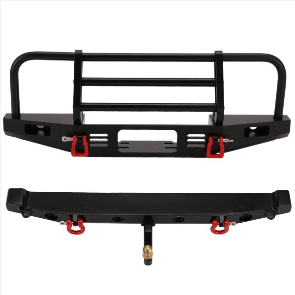 Rc Car Metal Front Bumper with Led Light and Rear Bumper