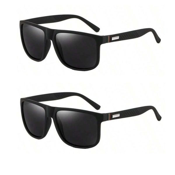 Twin Pack - Polarized fishing Sunglasses - Black