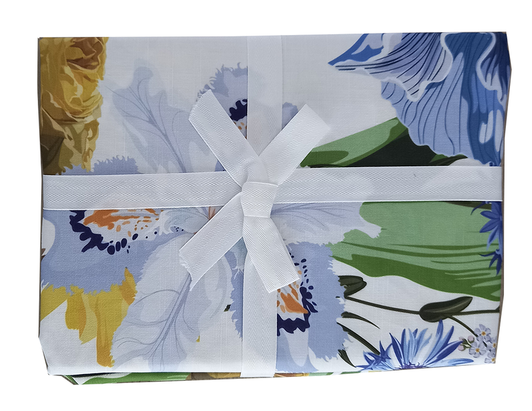 Tablecloth Iris Floral 135x230