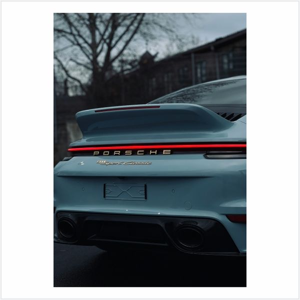 Porsche Baby Blue 911 - A1 Poster