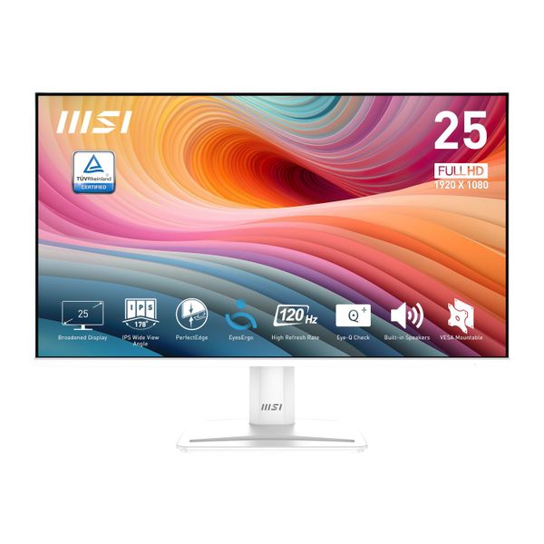 MSI MSI PerfectEdge PRO MP251W E2 24.5 FHD IPS Office Monitor - White