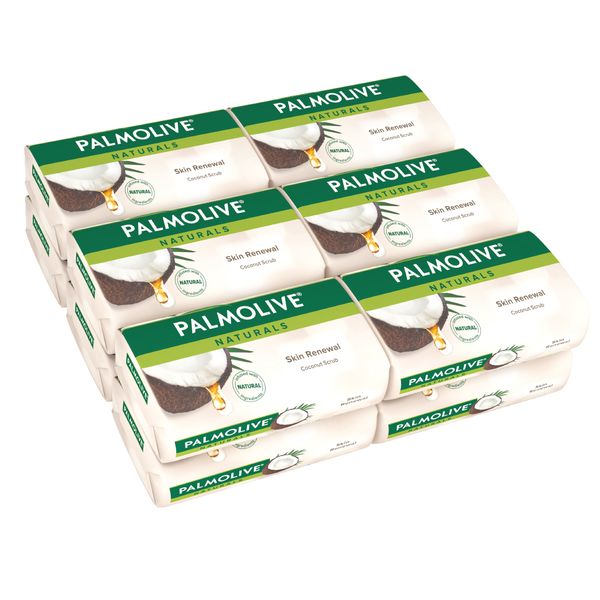 Palmolive Coconut Scrub Bar Soap, Bulk Offer - 12 X 150g