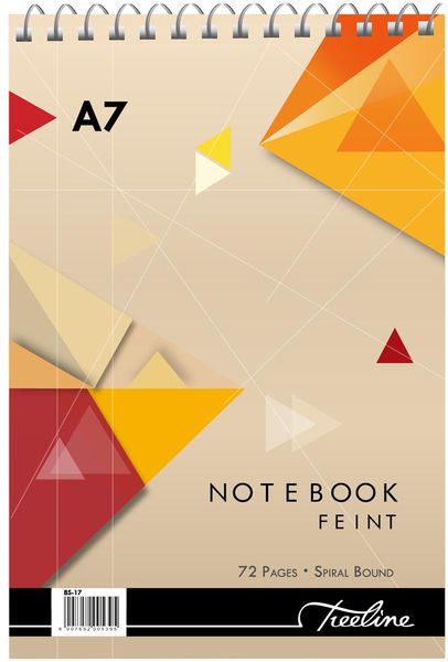 Treeline A7 Spiral Note Books Top Bound Wiro 72 pg - Pack of 10