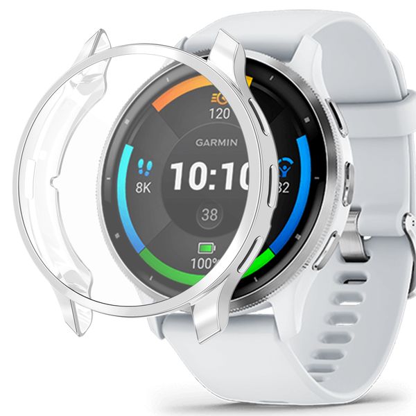 TPU Protective Case Compatible With Garmin Venu 3s 41mm-Silver