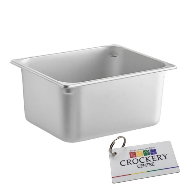 Stainless Steel Insert Half 150mm Catering Equipment + Keyring