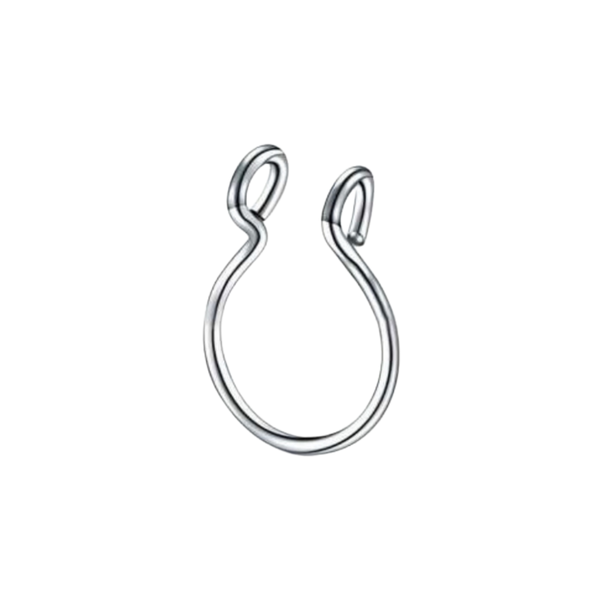 Fake Septum Nose Piercing Stainless Steel