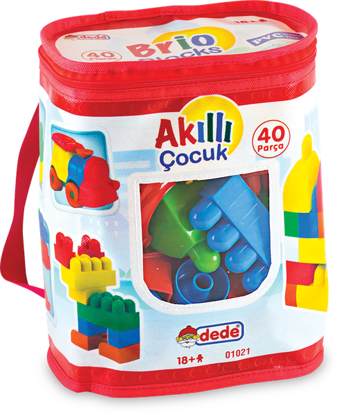 Brio Blocks First Big Building Bags Toys for Toddlers Up to 62 Blocks