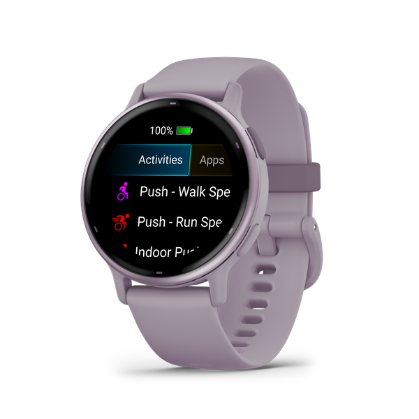 Garmin Vivoactive 5 - Metallic Orchid Aluminum Bezel with Orchid Case and Band