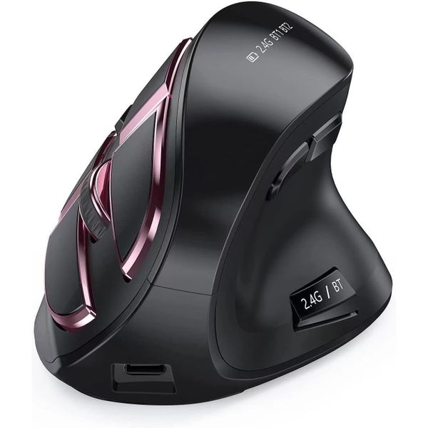 2.4G Wireless Bluetooth Tri-mode Charging Ergonomic Vertical Mouse