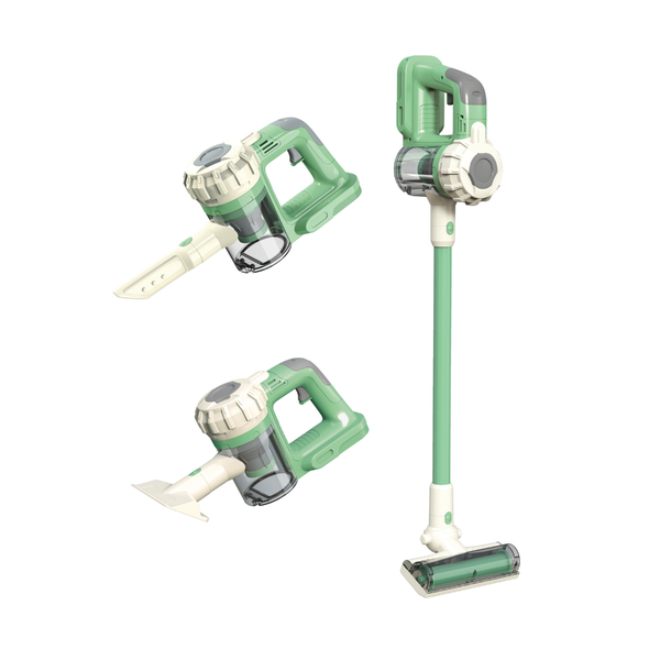 Pretend &amp; Play Vacuum Cleaner with Suction Power &amp; Sound Effects - Green