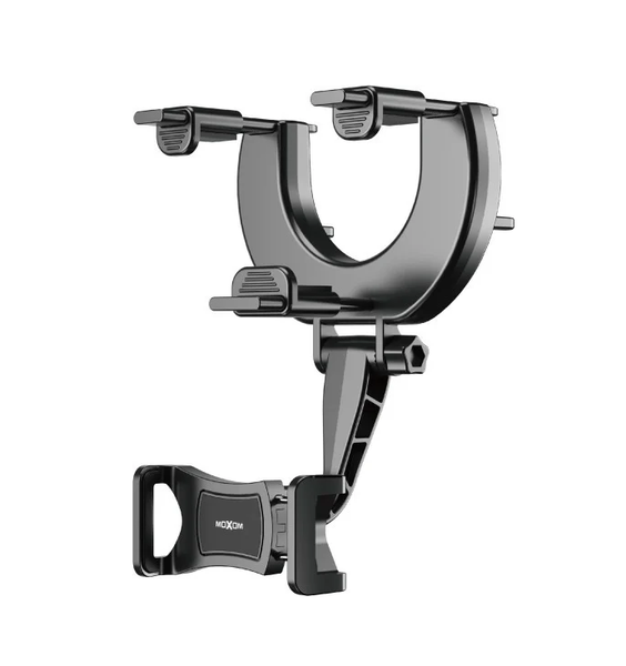 Moxom MX-VS26 Rear-View Mirror Phone Holder - 360 Rotating Clamp