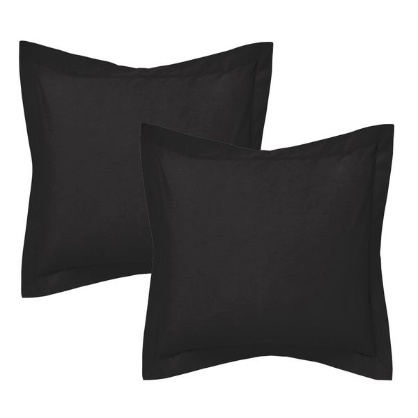 Pappa Joe – Flange Cushion Cover Set – Black image