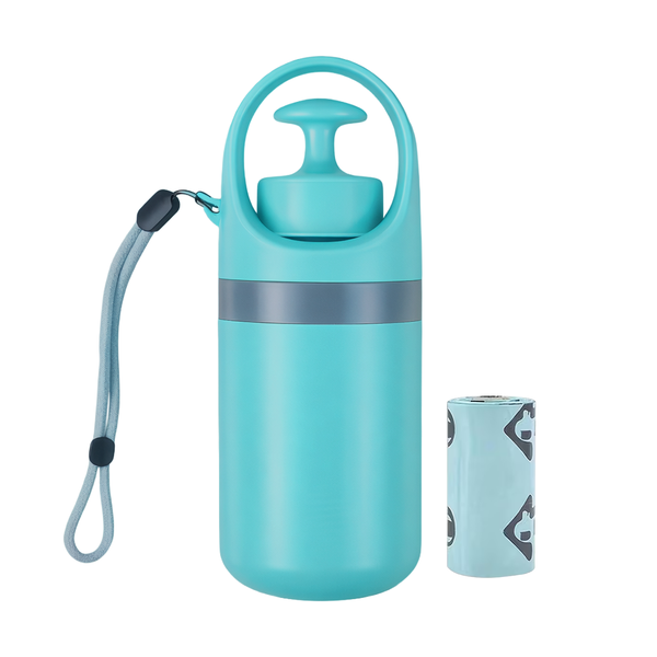 Pet Waste Scooper - Portable Six-Claw Scoop with Built-In Dispenser