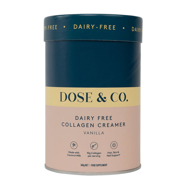 Dose &amp; Co Dairy Free Collagen Creamer Vanilla 340g
