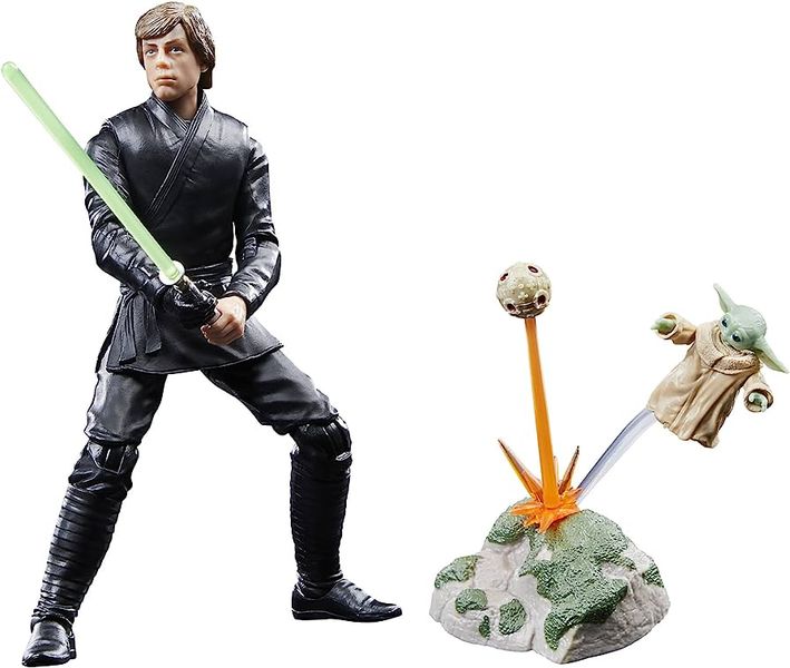 Star Wars BBF Black 6IN Luke &amp; Grogu Figure