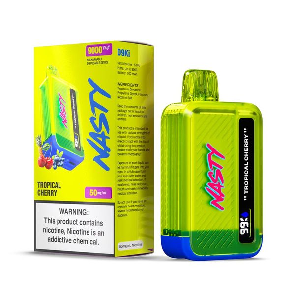 Nasty Bar Tropical Cherry 9000 Puffs Disposable Vape