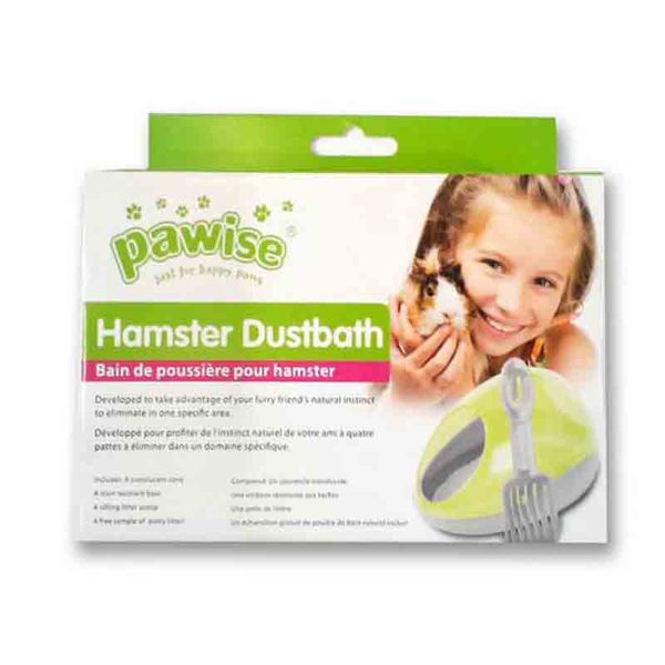 Pawise Hamster Potty Kit (GREEN) with Litter