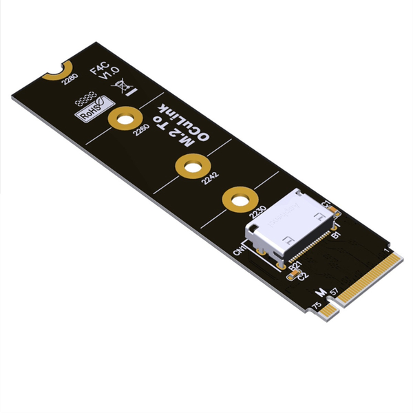 F4C M.2 NVMe PCIe 4.0 to Oculink SFF-8612 Adapter Card