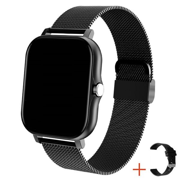 Stylish Smart Watch with Stainless Steel Strap
