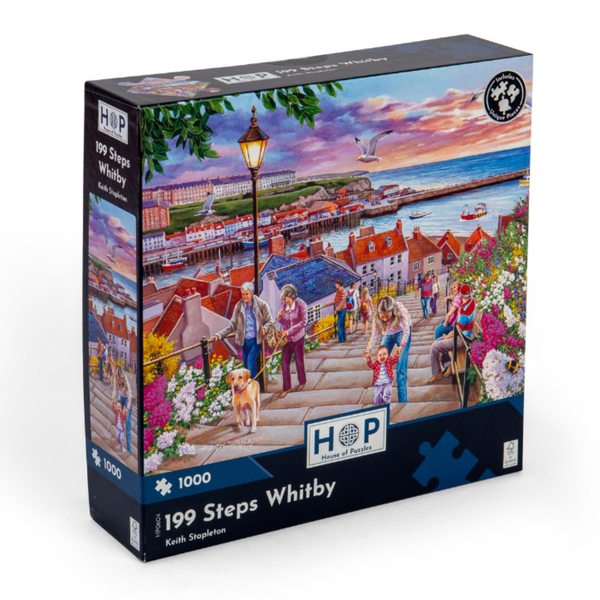 House of Puzzles - 199 Steps Whitby - 1000 Piece Jigsaw Puzzle