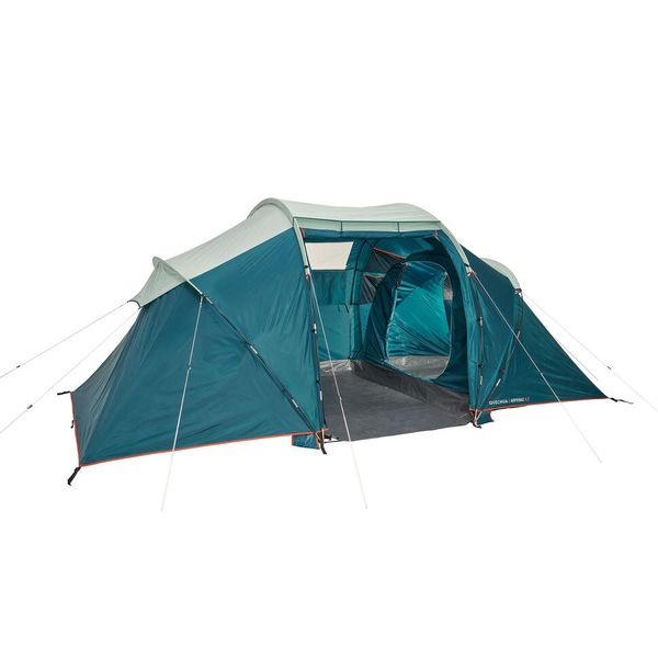 Quechua Camping tent with poles arpenaz 4.2 4 people 2 bedrooms