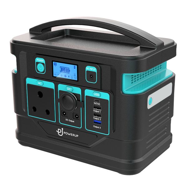 PowerUp 500W 518Wh Lithium-Ion Portable Power Station 1 x 3 Prong SA Plug Point