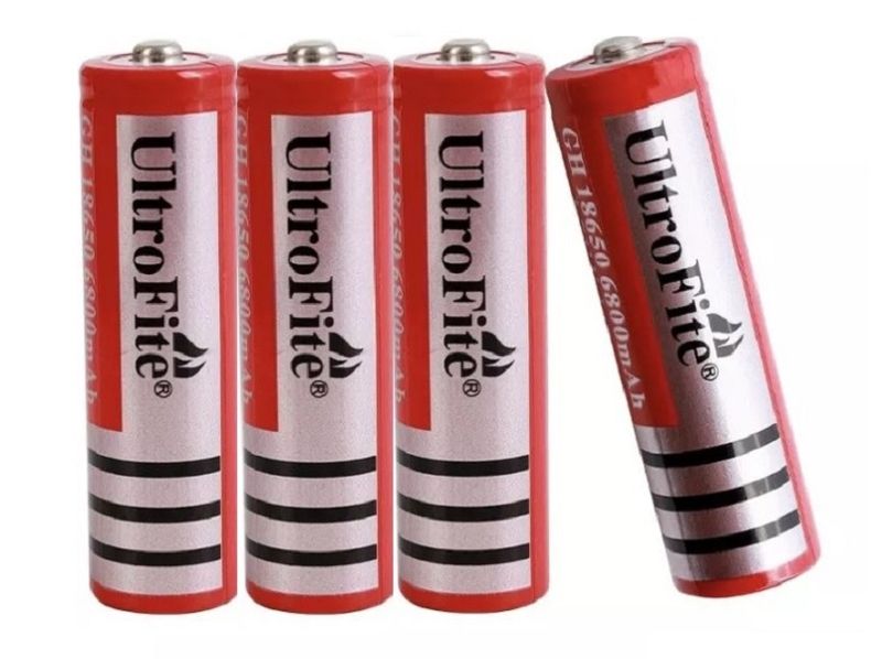 UltroFite 18650 Batteries - 4 Pack