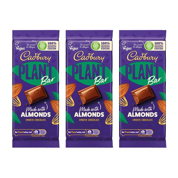 Cadbury Smooth Chocolate Plant Bar - 3 x 90g