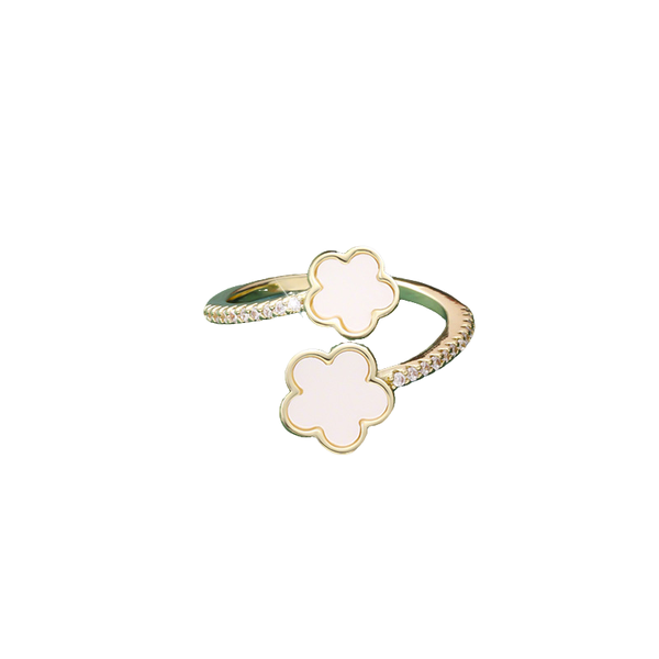 ZELTRYN New Style Five-Petal Flower Open Ring