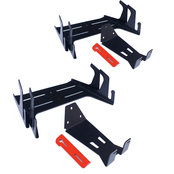 2x Bike Rack - Pedal Hanger - Wall Mounted - Lockable
