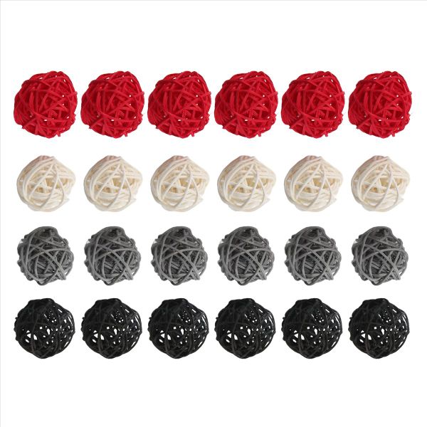2 Inch Rattan Balls Decorative for Home Decor Diy Filler Ornament
