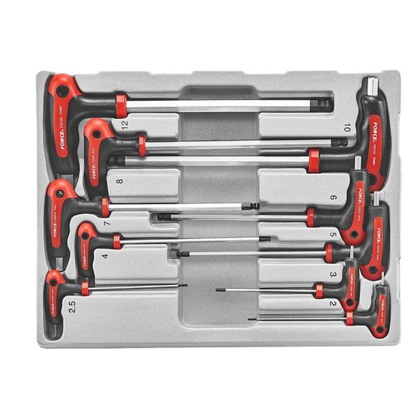 Force 10Pc Hex Ballpoint Grip Key Set 2-12Mm