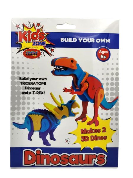 Build Your Own 3D Dinosaur Pack of Two In One