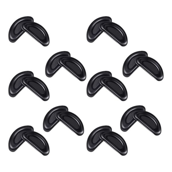 10 Pairs - Nose Pads - Black - Pillow - 2mm Thick - for Glasses