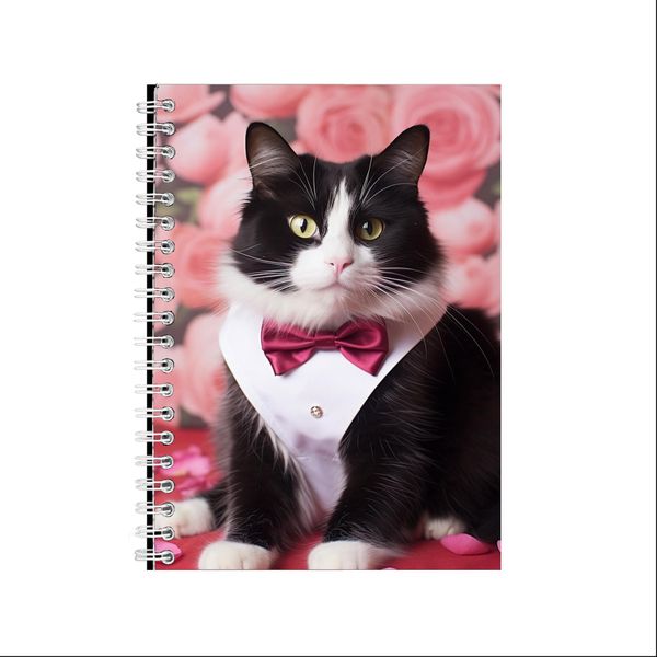 TUXEDO CAT IN VALENTINES DAY 2 A5 Notebook Gift Idea Notepad 229