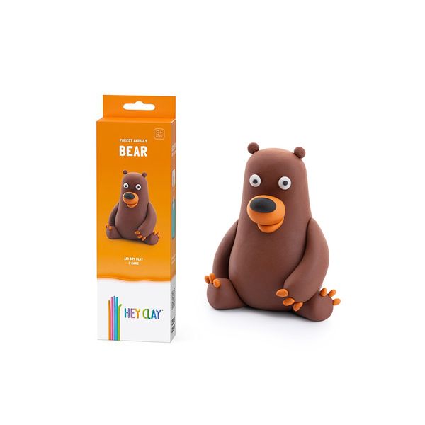 Hey Clay: Modelling Air-Dry Clay with Fun Interactive App - Bear, 3 Cans