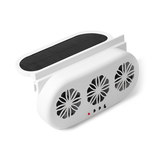 Car Exhaust Fan Solar Powered Usb Charging Window Compatible with Universal